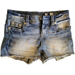 Miss Me Size 27 Jean Shorts, Mid-Rise